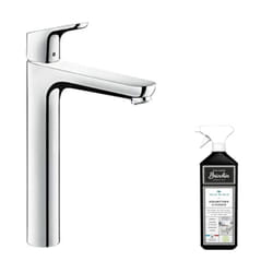 Mitigeur lavabo Hansgrohe Focus 230 avec tirette et vidage chrome + nettoyant Briochin
