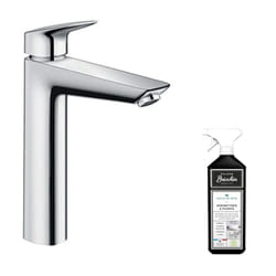 Mitigeur lavabo haut HANSGROHE Logis 190 - Taille XL + nettoyant Briochin