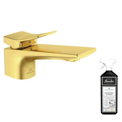 Mitigeur lavabo Conca or + nettoyant Briochin