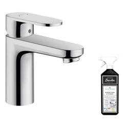 Mitigeur lavabo Hansgrohe 70 sans tirette ni vidage chrome + nettoyant Briochin