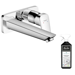 Mitigeur lavabo mural Logis 195 mm + nettoyant Briochin