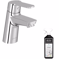 Mitigeur lavabo Aimé avec vidage chrome + nettoyant Briochin