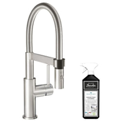 Robinet cuisine villeroy et boch Steel expert compact acier massif + nettoyant