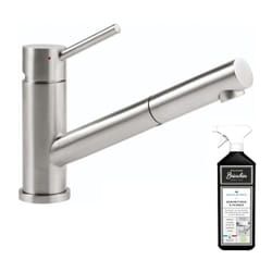 Robinet cuisine rabattable villeroy et boch Como Shower window Inox + nettoyant