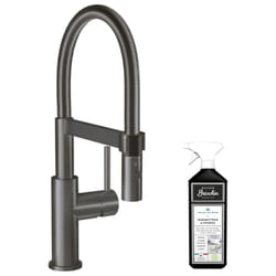 Robinet cuisine villeroy et boch Steel expert compact anthracite + nettoyant