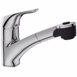 Robinet de cuisine Cerasprint douchette extractible chrome + Nettoyant