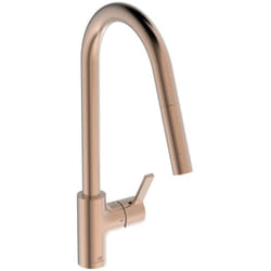 Robinet de cuisine avec douchette Ideal Standard Gusto rose + microfibre
