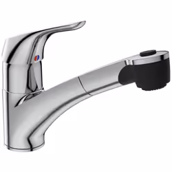 Robinet de cuisine Cerasprint douchette extractible chrome + Microfibre