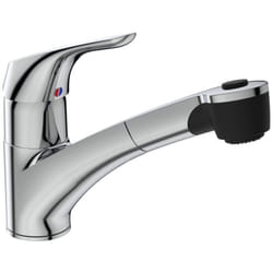 Robinet de cuisine Cerasprint douchette extractible chrome + Microfibre