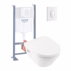Les caractéristiques techniques de votre cuvette wc suspendue sans bride Villeroy & boch architectura Code article : 5684r001 ...