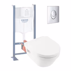 Les caractéristiques techniques de votre cuvette wc suspendue sans bride Villeroy & boch architectura Code article : 5684r001 ...