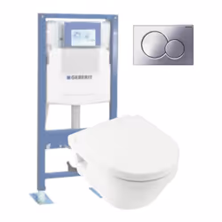 Les caractéristiques techniques de votre cuvette wc suspendue sans bride Villeroy & boch architectura Code article : 5684r001 ...