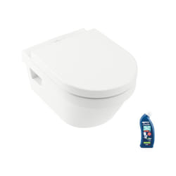 Wc suspendu sans bride villeroy et boch Architectura + abattant + Gel wc