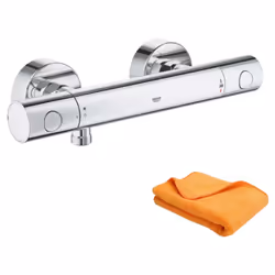 Points forts du mitigeur de douche thermostatique Grohe Precision Get GROHE TurboStat : régulation quasi-instantanée de la te ...