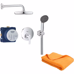 Composé de : Façade mitigeur monocommande 2 sorties avec inverseur GROHE Rapido SmartBox - corps encastré universel, 1/2" (35 ...