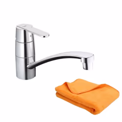 Robinet de cuisine Get Quickfix chromé + microfibre