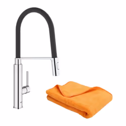 Avantages du mitigeur pour évier de cuisine avec douchette extractible Feel GROHE Jet professionnel avec zone de rotation de  ...