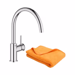 Choisissez le mitigeur monocommande pour évier de la gamme Start de chez GROHE. Son bec haut pivotant saura faire le bonheur  ...