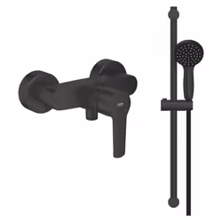 Les avantages du mitigeur douche mécanique GROHE Start noir + ensemble de douche : Design et moderne avec sa couleur noir mat ...