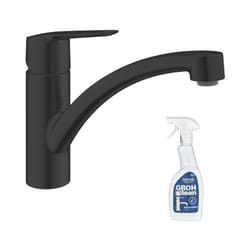 Robinet de cuisine Start noir mat + nettoyant GrohClean