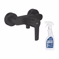 Les avantages du mitigeur douche mécanique GROHE Start noir + nettoyant GrohClean : Design et moderne avec sa couleur noir ma ...