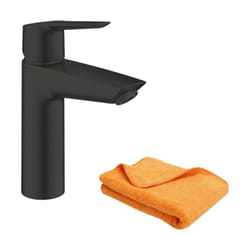 Mitigeur lavabo GROHE Start noir M + microfibre
