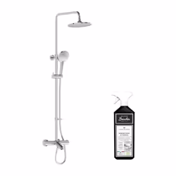 Avantages colonne bain douche VITRA Thermostatique : Équipée d'une cartouche thermostatique, cette colonne permet de réguler  ...