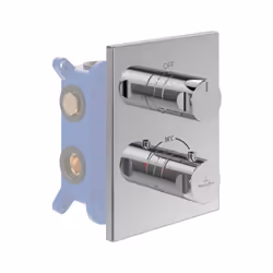 Avantages du mitigeur thermostatique encastré 2 voies Collection Universal Taps & Fittings : design moderne et universel pour ...