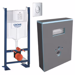 Les avantages de votre pack Bâti Support GROHE : Certifié NF Montage Vertical Supports Muraux Inclus Gabarit de Commande Sépa ...