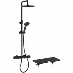 Avantages de la Colonne de douche thermostatique JACOB DELAFON Juliette noir mat : Sécurité améliorée contre les brûlures : G ...