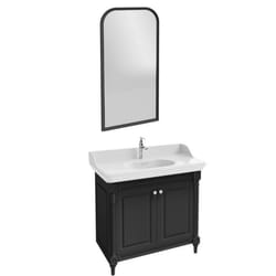 Meuble salle de bain Cléo 1889 plan vasque + miroir + mitigeur lavabo chromé
