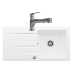 Evier 1 bac villeroy et boch Architectura 60 + Robinet de cuisine Junis Shower