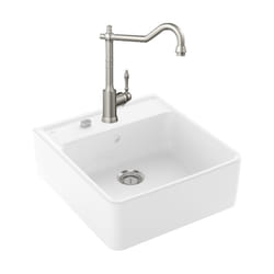 Villeroy&boch - Evier villeroy et boch Timbre d'office Tradition 1 bac vidage auto + Robinet de cuisine Avia 2.0 Acier Massif