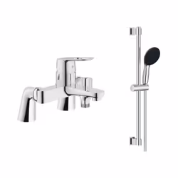 Profitez de ce lot tout compris pour votre douche. Avec le robinet bain/douche Bauloop et la douchette à main 2 jets, accompa ...