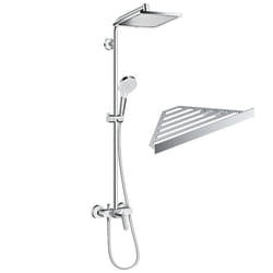 Colonne de douche mécanique Crometta E 240 chromé + tablette Addstoris