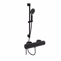 Mitigeur mécanique douche  Loop & Friends+ Ensemble de doucheVerve Showers 3 jets Noir mat