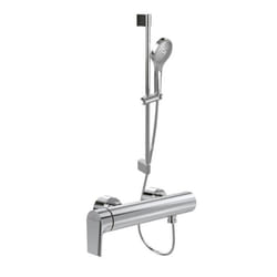 Mitigeur mécanique douche  Liberty Chrome + Ensemble de douche  Verve Showers 3 jets Chrome
