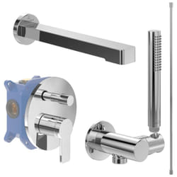 Ensemble robinet bain encastré  Architectura chrome
