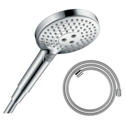 Pommeau de douche Raindance Select S EcoSmart 120 3 jets chromé + flexible de douche Designflex 200 cm chromé