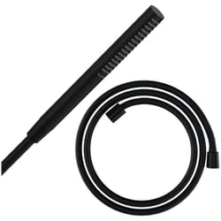 Pommeau de douche Pulsify S 100 EcoSmart noir mat + flexible de douche Designflex 160 cm noir mat