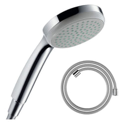 Pommeau de douche HANSGROHE Croma 100 EcoSmart chromé + flexible de douche HANSGROHE Designflex 125 cm chromé