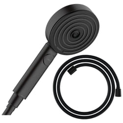 Pommeau de douche Hansgrohe Pulsify Select EcoSmart 105 3 jets Relaxation + flexible de douche Designflex 160 cm noir mat