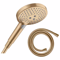 Les avantages du pommeau de douche HANSGROHE Raindance Select S EcoSmart 120 3 jets bronze brossé : Pommeau avec 3 jets pour  ...