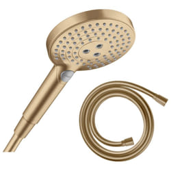 Pommeau de douche HANSGROHE Raindance Select S EcoSmart 120 3 jets + flexible 160 cm HANSGROHE Isiflex bronze brossé