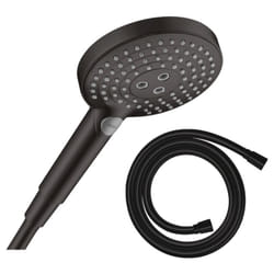 Pommeau de douche Raindance Select S EcoSmart 120 3 jets noir mat + flexible de douche 1,60 m Isiflex noir mat