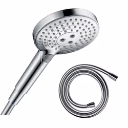 Pommeau de douche Raindance Select S EcoSmart 120 3 jets chromé + flexible de douche 1,60 m Isiflex chromé