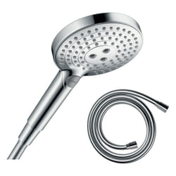 Pommeau de douche Hansgrohe Raindance Select s EcoSmart 120 3 jets chromé + flexible de douche 2 m Hansgrohe Isiflex chromé
