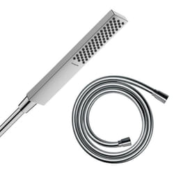 Pommeau de douche Pulsify E 100 EcoSmart chromé + flexible de douche 1,25 m Isiflex chromé