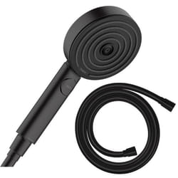 Pommeau de douche Pulsify Select EcoSmart 105 3 jets Relaxation + flexible de douche Isiflex 160 cm noir mat