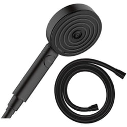 Pommeau de douche Hansgrohe Pulsify Select EcoSmart 105 3 jets Relaxation + flexible 125 cm Hansgrohe Isiflex noir mat